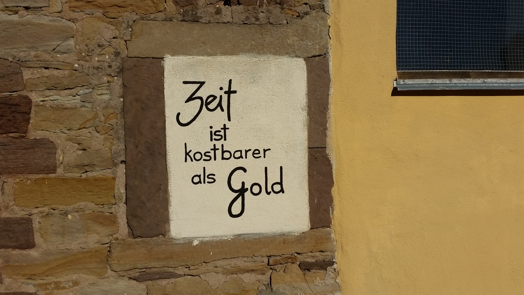 Zeit ist wichtiger als Gold