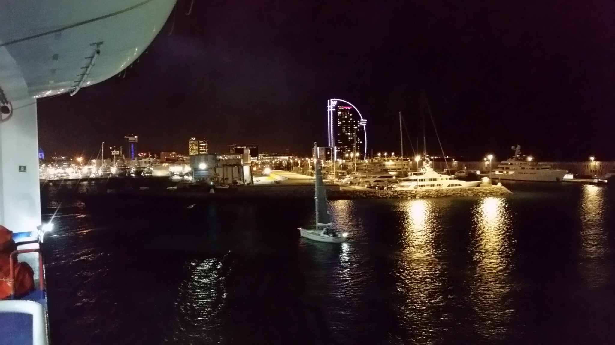 Blick zurück auf Barcelona